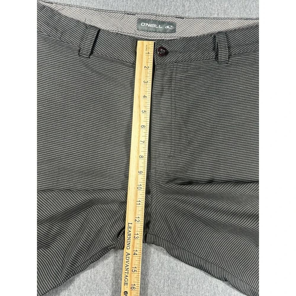 O'Neill Men's Size 38 GrayPinstripe‎ Chino WalkingShorts